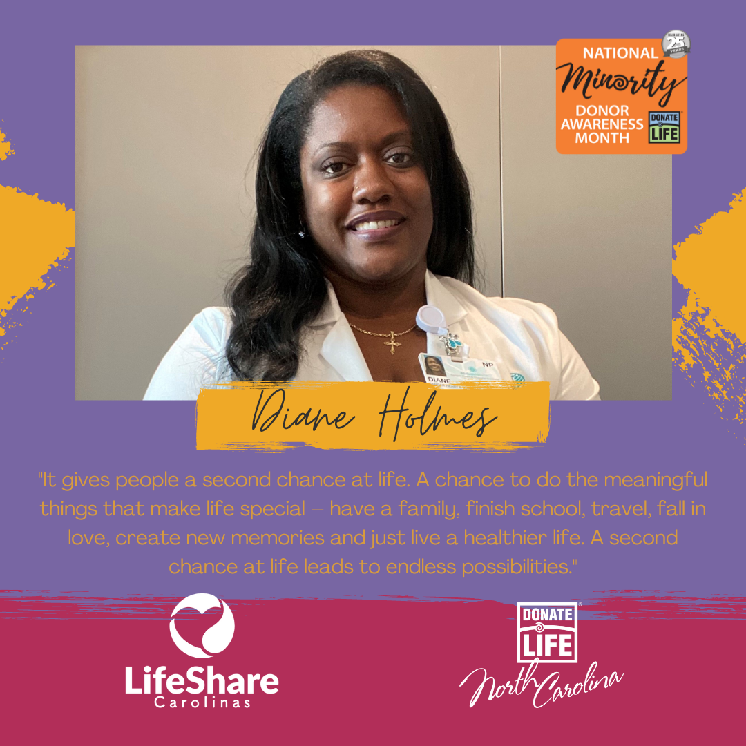 Meet Diane Holmes | Donate Life NC