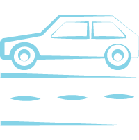 Car on road icon